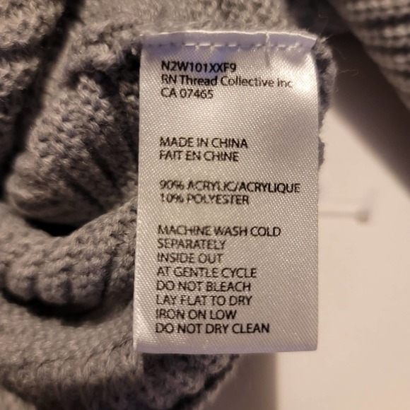 Numero Gray Knit Sweater - Picture 8 of 8